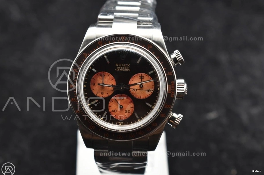 Bracelet on A7750 SS Best Daytona ADGF Edition Dial Orange SS Black 0325